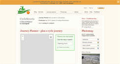 Desktop Screenshot of liverpool.cyclestreets.net