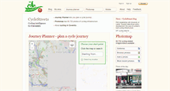 Desktop Screenshot of coventry.cyclestreets.net