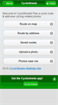 Mobile Screenshot of lymeregis.cyclestreets.net