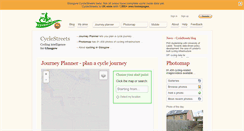 Desktop Screenshot of glasgow.cyclestreets.net
